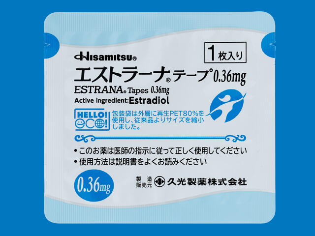 エストラーナテープ0.36mg 内装